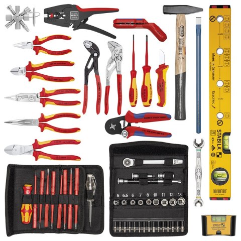 KNIPEX WALIZKA NARZĘDZIOWA 'BIG TWIN MOVE' DLA ELEKTRYKÓW 63-CZĘŚCI KNIPEX WALIZKA NARZĘDZIOWA 'BIG TWIN MOVE' DLA ELEKTRYKÓW 63-CZĘŚCI