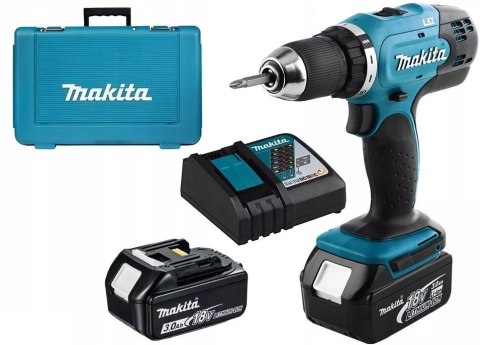 MAKITA WIERTARKO-WKRĘTARKA AKUMULATOROWA 18V 2*3.0AH LI-LON 2 BIEGI MAKITA WIERTARKO-WKRĘTARKA AKUMULATOROWA 18V 2*3.0AH LI-LON 2 BIEGI