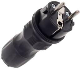 KEL WTYCZKA PROSTA 2P+Z, 16A EXTREM UNI IP54 CZARNA