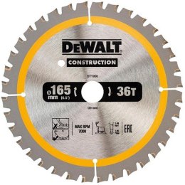 DEWALT PIŁA TARCZOWA DO DREWNA 165/20MM, 36 ZĘBÓW