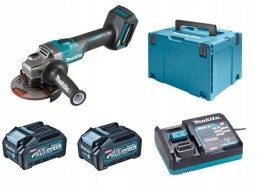 MAKITA SZLIFIERKA KĄTOWA AKUMULATOROWA 125MM 40V XGT 2*4.0AH MAKPAC