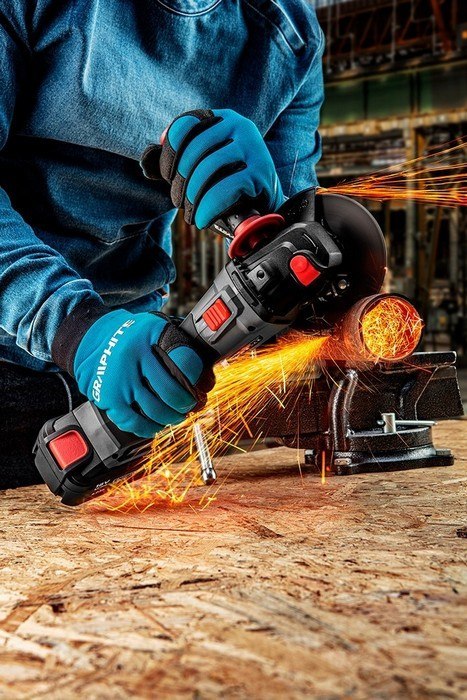 GRAPHITE SZLIFIERKA KĄTOWA BEZSZCZ.AKU.125MM ENERGY+ 18V BEZ AKUMUL. GRAPHITE SZLIFIERKA KĄTOWA BEZSZCZ.AKU.125MM ENERGY+ 18V BEZ AKUMUL.