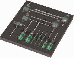 WERA WKŁADKA PIANKOWA Z WKRĘTAKAMI DO ŚRUB I WKRĘTÓW SET1, 12CZ,