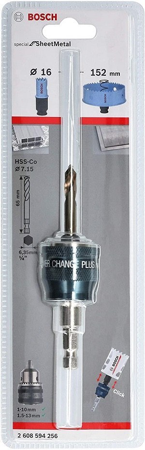 BOSCH ADAPTER DO OTWORNIC PC 8.7MM + PILOT HSS-G 7.15*65MM BOSCH ADAPTER DO OTWORNIC PC 8.7MM + PILOT HSS-G 7.15*65MM