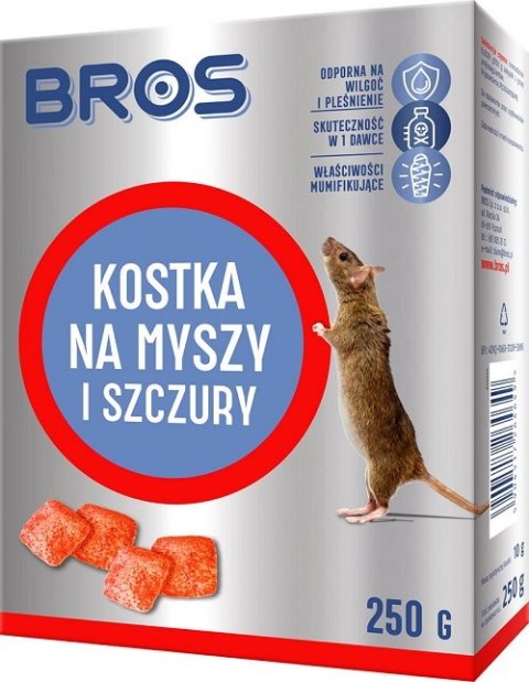 BROS KOSTKA NA MYSZY I SZCZURY 250G BROS KOSTKA NA MYSZY I SZCZURY 250G