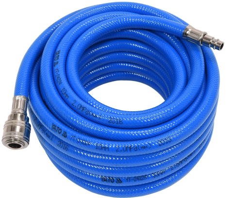 YATO WĄŻ PNEUMATYCZNY PVC Z SZYBKOZŁĄCZAMI 10MM*10M