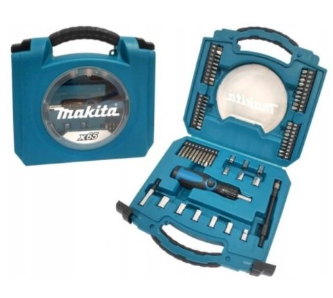 MAKITA ZESTAW AKCESORIÓW 65SZT. BITY, NASADKI MAKITA ZESTAW AKCESORIÓW 65SZT. BITY, NASADKI