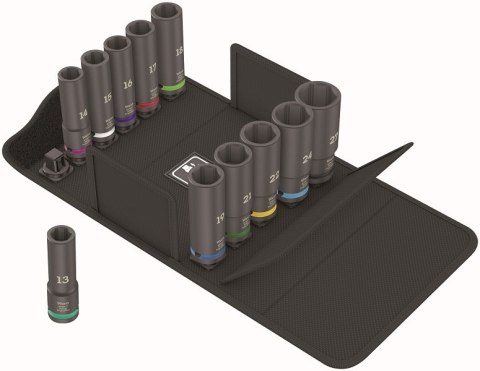 WERA ZESTAW KLUCZY NASADOWYCH IMPAKTOR DEEP SET 1, 11CZ. WERA ZESTAW KLUCZY NASADOWYCH IMPAKTOR DEEP SET 1, 11CZ.