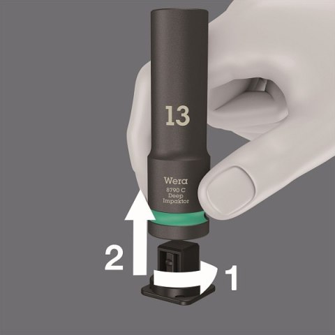 WERA ZESTAW KLUCZY NASADOWYCH IMPAKTOR DEEP SET 1, 11CZ. WERA ZESTAW KLUCZY NASADOWYCH IMPAKTOR DEEP SET 1, 11CZ.