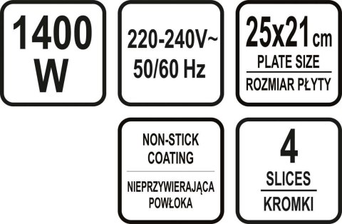 LUND OPIEKACZ 1400W LUND OPIEKACZ 1400W