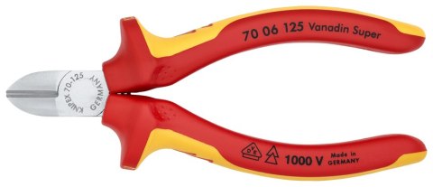 KNIPEX SZCZYPCE TNĄCE BOCZNE IZOLOWANE 125MM KNIPEX SZCZYPCE TNĄCE BOCZNE IZOLOWANE 125MM