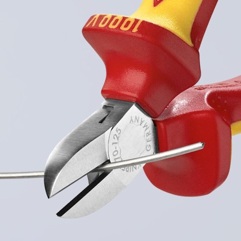 KNIPEX SZCZYPCE TNĄCE BOCZNE IZOLOWANE 125MM KNIPEX SZCZYPCE TNĄCE BOCZNE IZOLOWANE 125MM