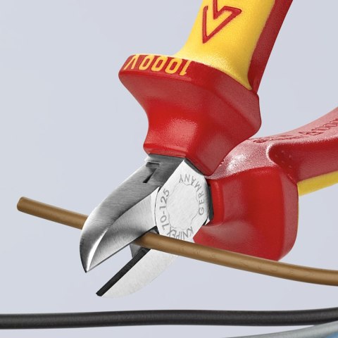 KNIPEX SZCZYPCE TNĄCE BOCZNE IZOLOWANE 125MM KNIPEX SZCZYPCE TNĄCE BOCZNE IZOLOWANE 125MM