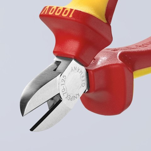 KNIPEX SZCZYPCE TNĄCE BOCZNE IZOLOWANE 125MM KNIPEX SZCZYPCE TNĄCE BOCZNE IZOLOWANE 125MM