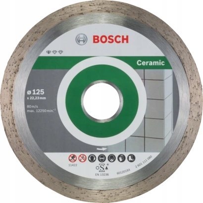 BOSCH TARCZA DIAMENTOWA STANDARD FOR CERAMIC 125*22.3*1.6 PC BOSCH TARCZA DIAMENTOWA STANDARD FOR CERAMIC 125*22.3*1.6 PC