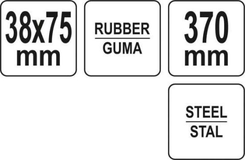 YATO WAŁEK DOCISKOWY 75 MM Z UCHWYTEM STALOWYM YATO WAŁEK DOCISKOWY 75 MM Z UCHWYTEM STALOWYM