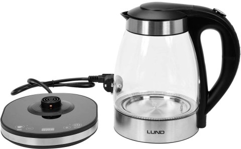LUND CZAJNIK ELEKTRYCZNY SZKLANY 1.8L. REGULACJA TEMPERATURY LUND CZAJNIK ELEKTRYCZNY SZKLANY 1.8L. REGULACJA TEMPERATURY