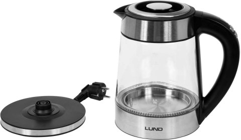 LUND CZAJNIK ELEKTRYCZNY SZKLANY LED 1.7L REGUL. TEMP. LUND CZAJNIK ELEKTRYCZNY SZKLANY LED 1.7L REGUL. TEMP.