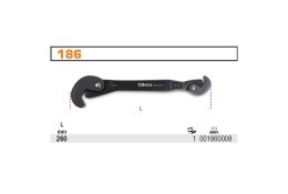 BETA KLUCZ SAMONASTAWNY SAMOZACISKOWY DWUSTRONNY 8-32MM