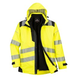 PORTWEST KURTKA ROBOCZA 3W1 PW365YBR ŻÓŁTA S