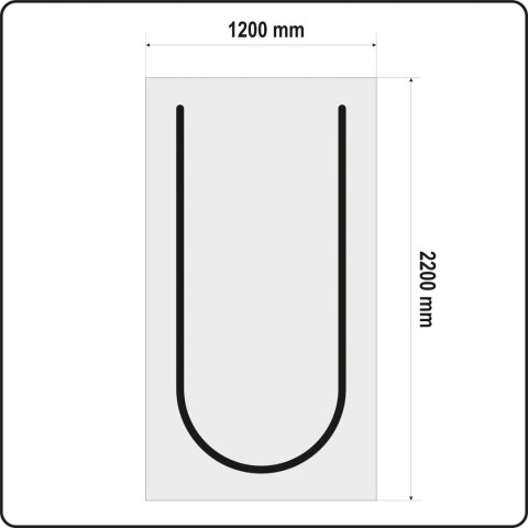 YATO OSŁONA PRZECIWPYŁOWA DO DRZWI TYP U 220 X 120 CM YATO OSŁONA PRZECIWPYŁOWA DO DRZWI TYP U 220 X 120 CM