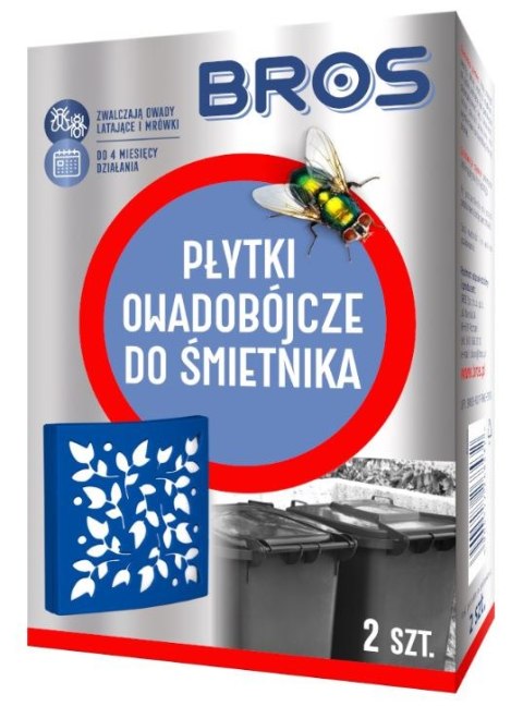 BROS PŁYTKI OWADOBÓJCZE DO ŚMIETNIKA 2 SZT. BROS PŁYTKI OWADOBÓJCZE DO ŚMIETNIKA 2 SZT.