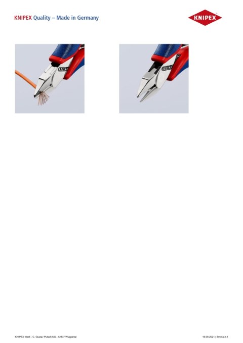 KNIPEX SZCZYPCE TNĄCE BOCZNE 115MM KNIPEX SZCZYPCE TNĄCE BOCZNE 115MM