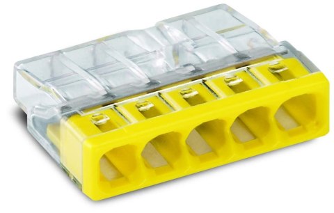WAGO SZYBKOZŁĄCZKA WAGO 2273-205 5X0,5-2,5 MM2 ŻÓŁTA 5 SZTUK WAGO SZYBKOZŁĄCZKA WAGO 2273-205 5X0,5-2,5 MM2 ŻÓŁTA 5 SZTUK
