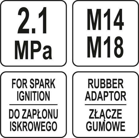 YATO MIERNIK CIŚNIENIA SPRĘŻANIA YATO MIERNIK CIŚNIENIA SPRĘŻANIA