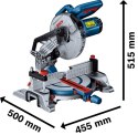 BOSCH UKOŚNICA 1300W GCM 216 WSKAŹNIK LASEROWY