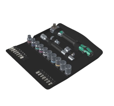 WERA ZESTAW GRZECHOTKA ZYKLOP SPEED 1/2''+KLUCZE NASADOWE, 28CZ. WERA ZESTAW GRZECHOTKA ZYKLOP SPEED 1/2''+KLUCZE NASADOWE, 28CZ.