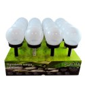 POLUX LAMPA SOLARNA 6500K LED KULA BIAŁA PLASTIK CZARNY