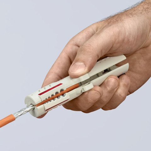 KNIPEX NARZĘDZIE DO ŚCIĄGANIA IZOLACJI Z KABLI TELEINFORMATYCZNYCH KNIPEX NARZĘDZIE DO ŚCIĄGANIA IZOLACJI Z KABLI TELEINFORMATYCZNYCH