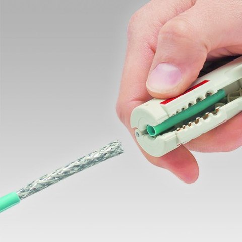KNIPEX NARZĘDZIE DO ŚCIĄGANIA IZOLACJI Z KABLI TELEINFORMATYCZNYCH KNIPEX NARZĘDZIE DO ŚCIĄGANIA IZOLACJI Z KABLI TELEINFORMATYCZNYCH