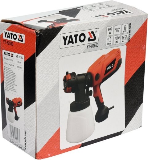 YATO PISTOLET DO MALOWANIA ŚCIAN 600W. YATO PISTOLET DO MALOWANIA ŚCIAN 600W.