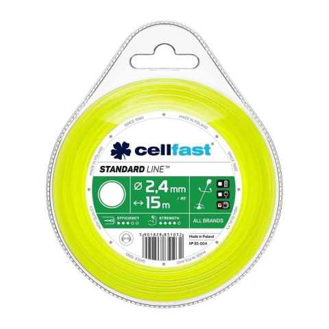 CELL-FAST ŻYŁKA DO WYKASZARKI OKRĄGŁA 2.4MM 15M CELL-FAST ŻYŁKA DO WYKASZARKI OKRĄGŁA 2.4MM 15M