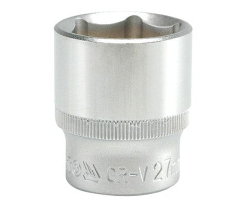 YATO NASADKA KRÓTKA 6-KĄTNA CHROMOWANA 1/2'' 27MM YATO NASADKA KRÓTKA 6-KĄTNA CHROMOWANA 1/2'' 27MM