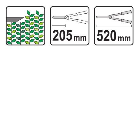 YATO NOŻYCE DO ŻYWOPŁOTU 510MM YATO NOŻYCE DO ŻYWOPŁOTU 510MM