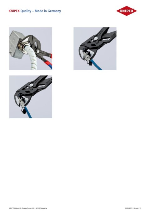 KNIPEX SZCZYPCE-KLUCZ 250MM KNIPEX SZCZYPCE-KLUCZ 250MM