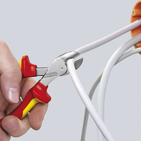 KNIPEX SZCZYPCE TNĄCE BOCZNE X-CUT 160MM,WYSOKIE PRZEŁOŻENIE DŹWIGN KNIPEX SZCZYPCE TNĄCE BOCZNE X-CUT 160MM,WYSOKIE PRZEŁOŻENIE DŹWIGN