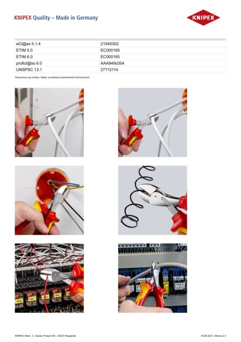 KNIPEX SZCZYPCE TNĄCE BOCZNE X-CUT 160MM,WYSOKIE PRZEŁOŻENIE DŹWIGN KNIPEX SZCZYPCE TNĄCE BOCZNE X-CUT 160MM,WYSOKIE PRZEŁOŻENIE DŹWIGN