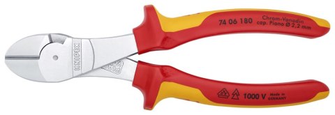 KNIPEX SZCZYPCE TNĄCE BOCZNE O ZWIĘKSZONYM PRZEŁOŻENIU 180MM KNIPEX SZCZYPCE TNĄCE BOCZNE O ZWIĘKSZONYM PRZEŁOŻENIU 180MM