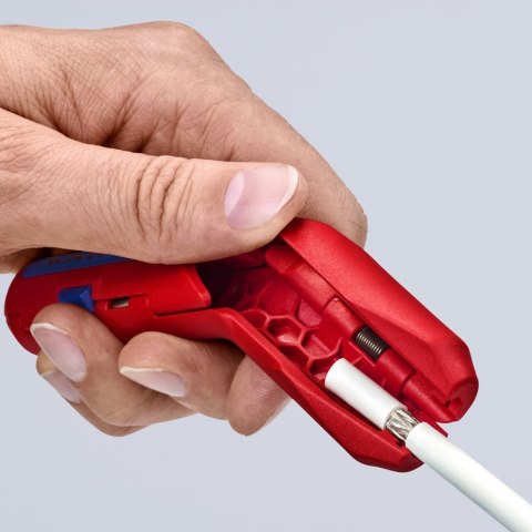 KNIPEX UNIWERSALNE NARZĘDZIE DO ŚCIĄGANIA IZOLACJI DLA LEWORĘCZNYCH KNIPEX UNIWERSALNE NARZĘDZIE DO ŚCIĄGANIA IZOLACJI DLA LEWORĘCZNYCH