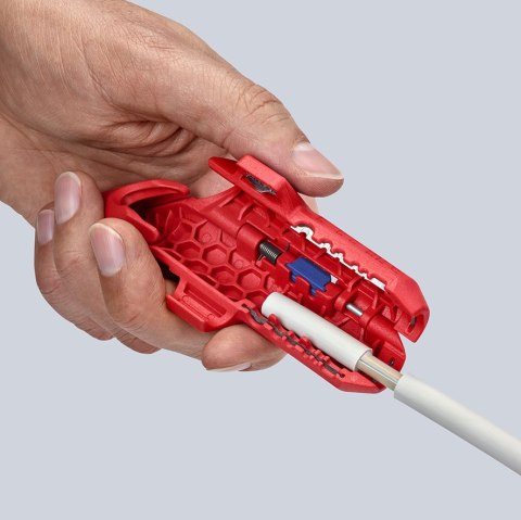 KNIPEX UNIWERSALNE NARZĘDZIE DO ŚCIĄGANIA IZOLACJI DLA LEWORĘCZNYCH KNIPEX UNIWERSALNE NARZĘDZIE DO ŚCIĄGANIA IZOLACJI DLA LEWORĘCZNYCH