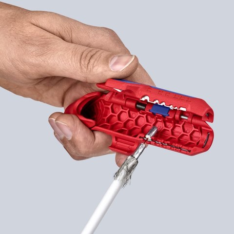 KNIPEX UNIWERSALNE NARZĘDZIE DO ŚCIĄGANIA IZOLACJI DLA LEWORĘCZNYCH KNIPEX UNIWERSALNE NARZĘDZIE DO ŚCIĄGANIA IZOLACJI DLA LEWORĘCZNYCH