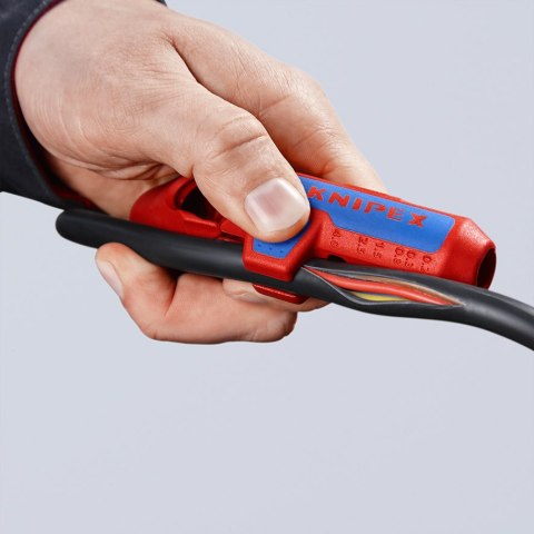 KNIPEX UNIWERSALNE NARZĘDZIE DO ŚCIĄGANIA IZOLACJI DLA LEWORĘCZNYCH KNIPEX UNIWERSALNE NARZĘDZIE DO ŚCIĄGANIA IZOLACJI DLA LEWORĘCZNYCH