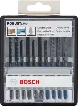 BOSCH ZESTAW BRZESZCZOTÓW DO WYRZYNARKI T 10 SZT. WOOD&METAL BOSCH ZESTAW BRZESZCZOTÓW DO WYRZYNARKI T 10 SZT. WOOD&METAL
