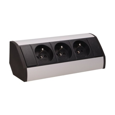 ORNO GNIAZDO MEBLOWE 3X2P+Z CZARNO-SREBRNE ORNO GNIAZDO MEBLOWE 3X2P+Z CZARNO-SREBRNE