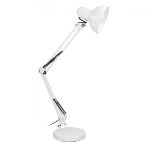 VIRONE LAMPA BIURKOWA DEON 60W E27 WYSOKA, STAL, BIAŁA VIRONE LAMPA BIURKOWA DEON 60W E27 WYSOKA, STAL, BIAŁA