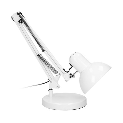 VIRONE LAMPA BIURKOWA DEON 60W E27 WYSOKA, STAL, BIAŁA VIRONE LAMPA BIURKOWA DEON 60W E27 WYSOKA, STAL, BIAŁA